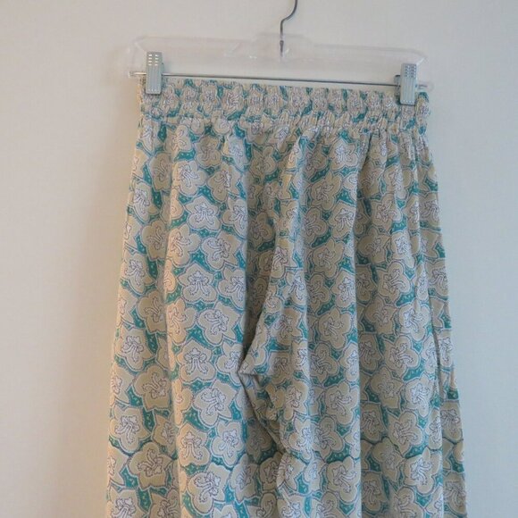 GILLIA HAWAII Floral Print Pull On Pants Festival Summer Boho Bohemian - Size M - Picture 12 of 14